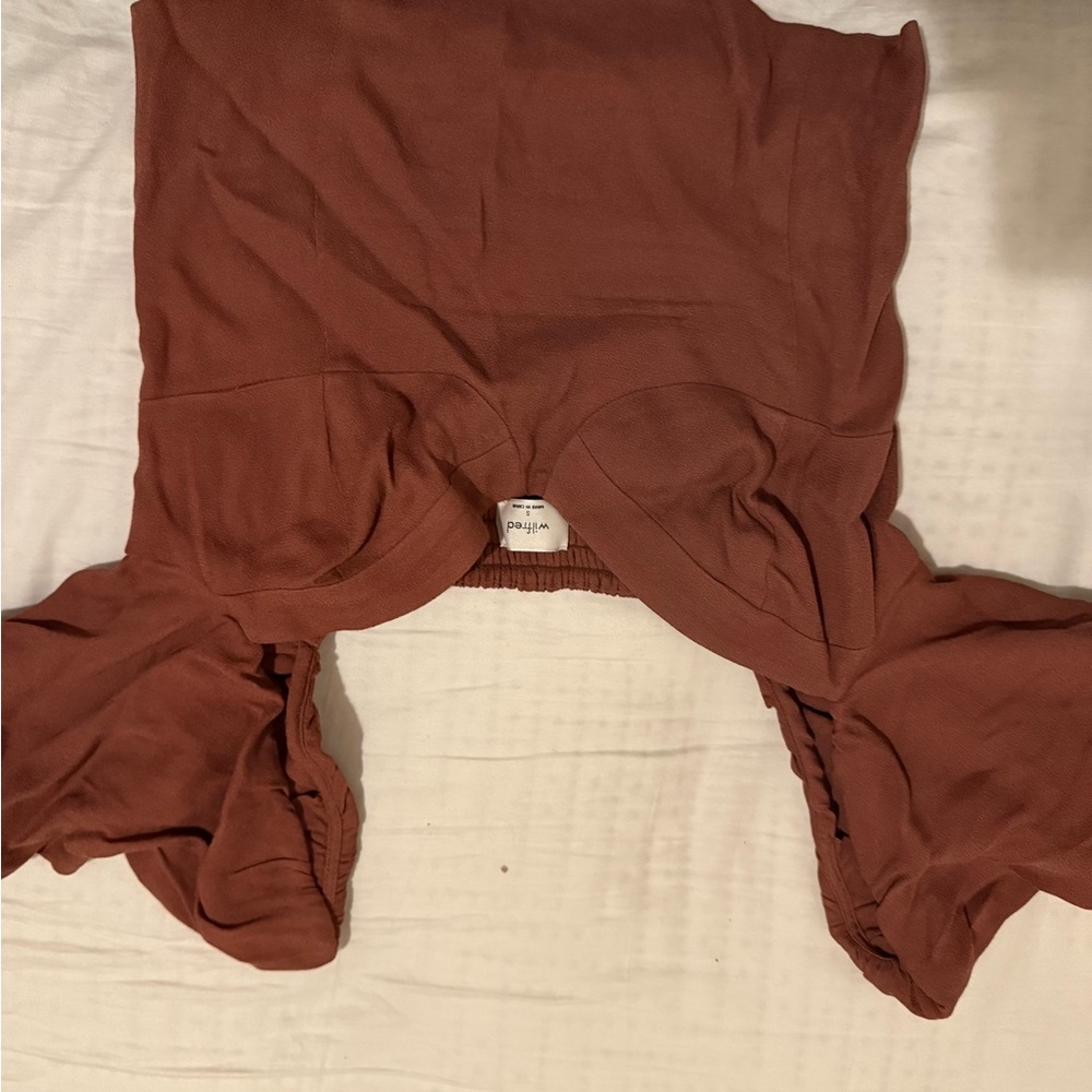 Brown Crop Top-aritzia